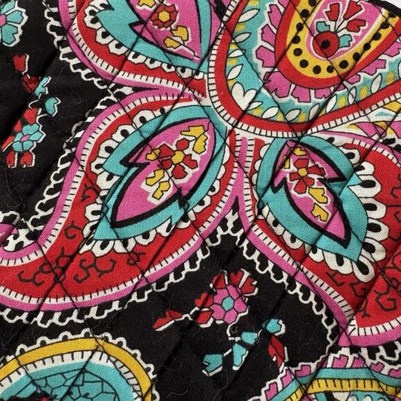 Vera Bradley Small Cosmetic Bag In Parisian Paisley Plastic Lined - Picture 8 of 8